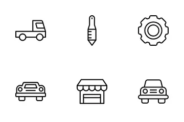 Car Workshop Icon Pack