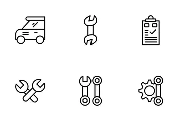 Car Workshop Icon Pack