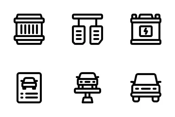 Car Workshop Icon Pack