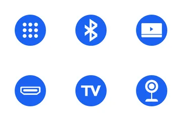 Funciones de televisión Paquete de Iconos