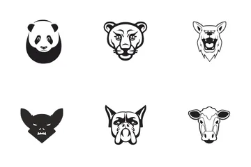 Caras de animales Paquete de Iconos