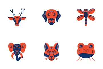 Caras de animales Icon Pack