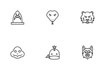 Caras de animales Icon Pack