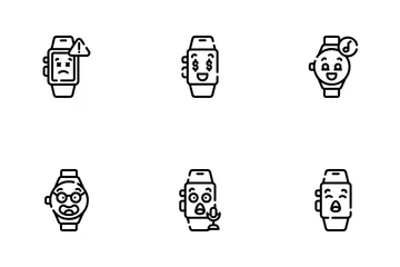 Caras de reloj Paquete de Iconos