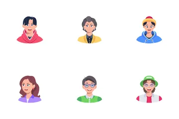 Caras de personas Paquete de Iconos