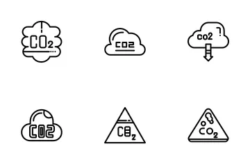 Carbon Dioxide Icon Pack