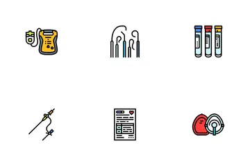 Cardiology Accessories Ecg Icon Pack