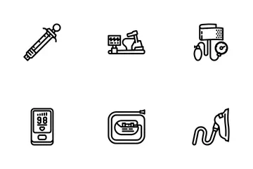 Cardiology Accessories Ecg Holter Icon Pack