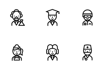 Career Outline Icon Pack