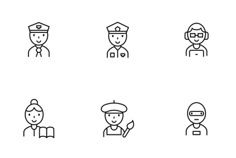Career Thinline Icon Pack