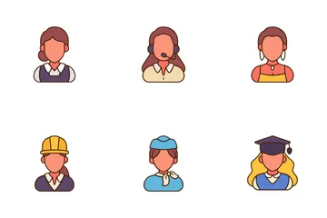 Career Woman Icon Pack
