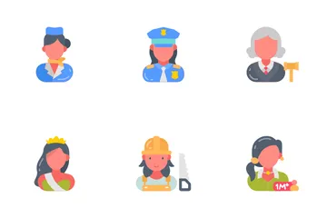 Career Women Icon Pack