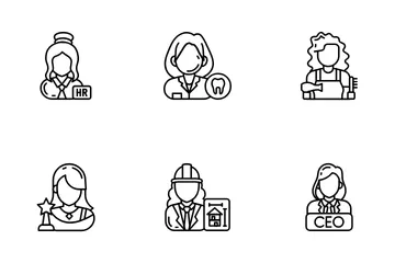 Career Women Icon Pack