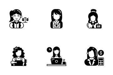 Career Women Icon Pack