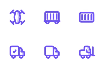 Cargo And Logistics Icon Pack