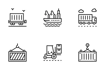 Cargo Container Icon Pack