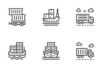 Cargo Container Icon Pack
