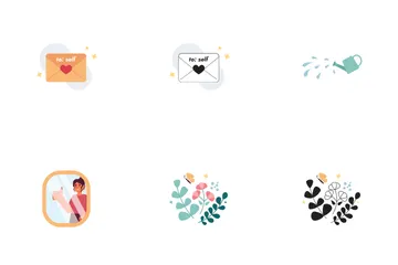 Caring For Mental Health Icon Pack