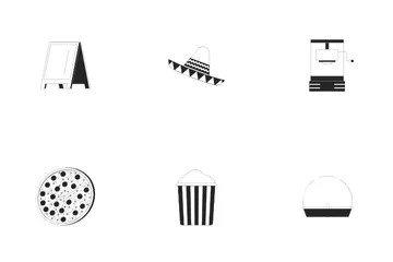 Carnival And Food Festival Icon Pack