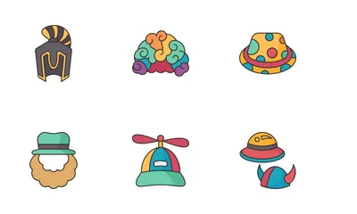 Carnival Hat Icon Pack