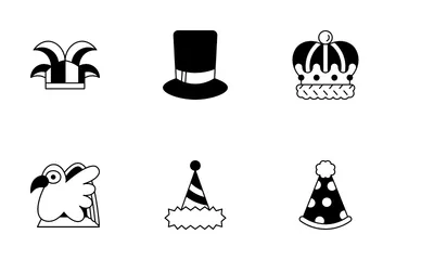 Carnival Hat Icon Pack