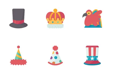 Carnival Hat Icon Pack