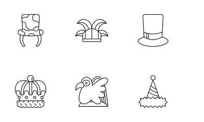 Carnival Hat Icon Pack