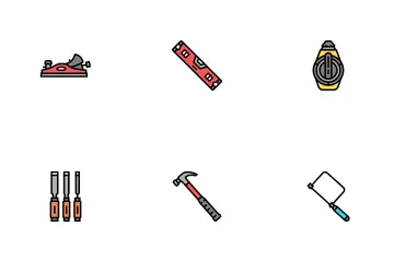 Carpenter Tool And Accessory Icon Pack