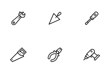 Carpenter Tools Icon Pack