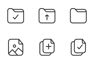Carpeta y documento Icon Pack