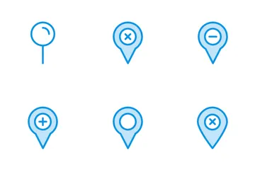 Carte et emplacement Icon Pack