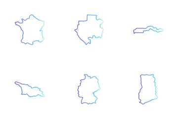 Carte du pays Pack d'Icônes