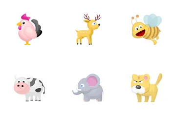 Cartoon Animals Icon Pack