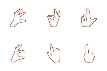 Cartoon Hands Icon Pack
