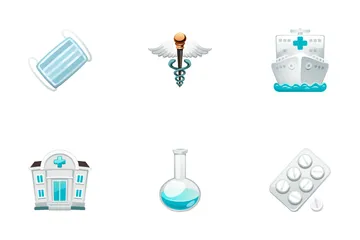 Cartoon Medical Icon Pack