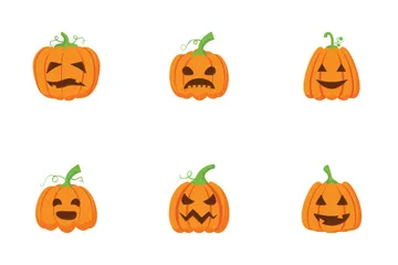 Cartoon Pumpkin Icon Pack