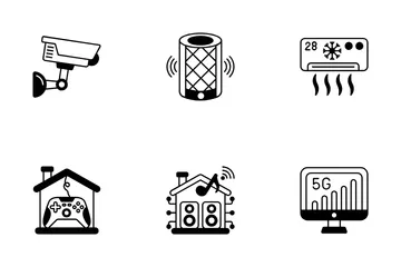 Casa inteligente e tecnologia Pacote de Ícones