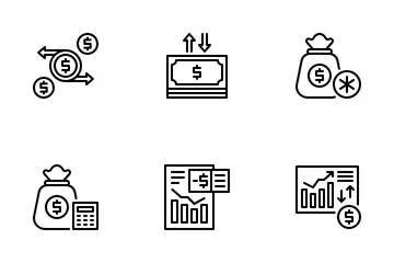 Cash Flow Management Icon Pack