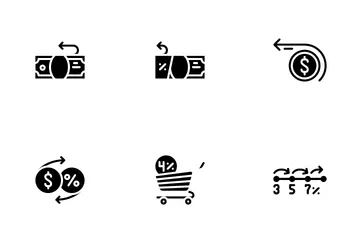Cashback Money Service Icon Pack