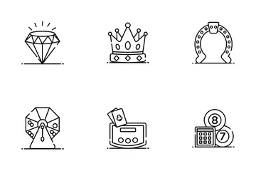 Casino And Slot Machines Icon Pack