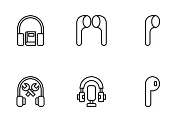 Casque de musique Pack d'Icônes