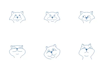 Cat Day Flat Icons Pack PNG Picture And Clipart Image For Free Download -  Lovepik