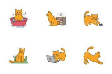 Cat Activities Icon Pack