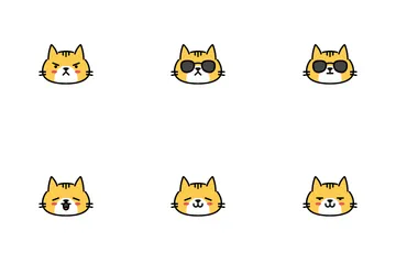 Cat Emoticon Icon Pack