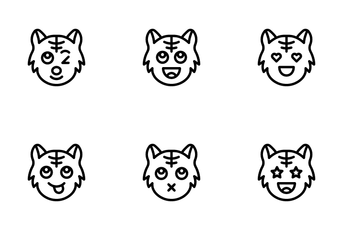 Cat Emoticons Icon Pack