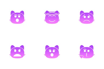Cat Smiley Icon Pack