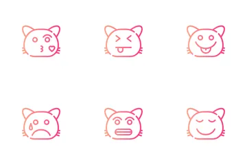 Cat Smiley Icon Pack