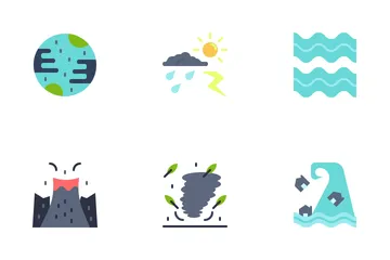 Catastrophes naturelles Icon Pack