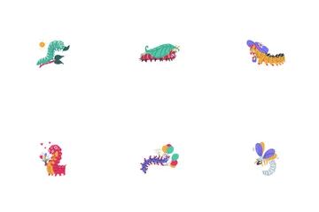 Caterpillars Icon Pack