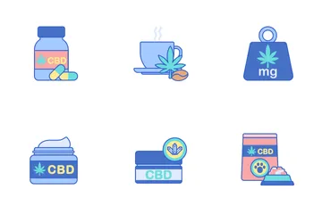 CBD Oil Icon Pack